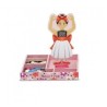 NINA BALLERINA MAGNETIC WOODEN DRESS UP DOLL